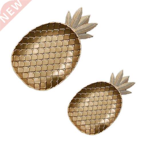 Nordic Decorative Tray Gold Pineapple Shape Serving Tray