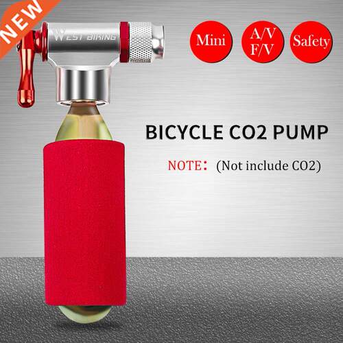 WEST BIKING Portable Mini Bicycle Pump Aluminum Alloy MTB