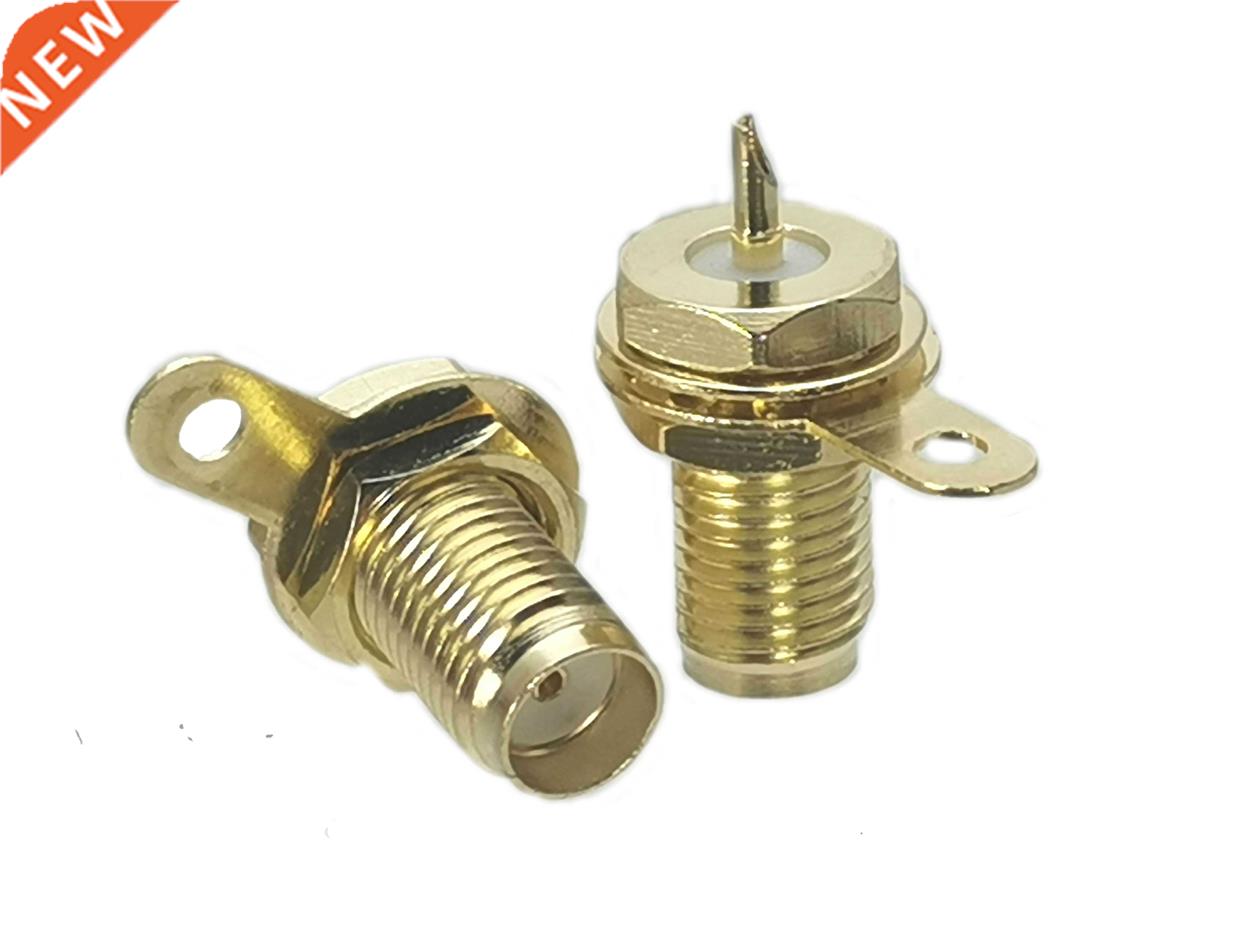 Connector SMA Female jack Bulkhead Nut Handle Solder Surface