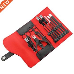 15pcs Portable Nail Clippers Pedicure Set Travel Hygiene Kit