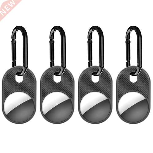 1/4PC Silicone Airtag Case Solid color twill Protective Slee
