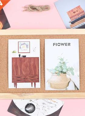 Kawaii Soft Wooden Letter Message Board Decorative Postcard