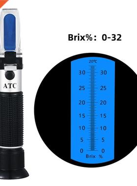 Brix Refractometer 0~32% RHB-32ATC Optical Sugar Food Bevera