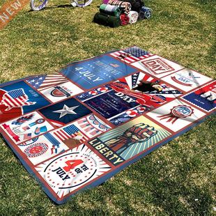 Independence?Day?Blanket Multicolor Print Rectangle Wall