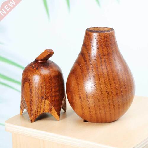 Creative Eggplant Shape Toothpick Jar Holder Wooden