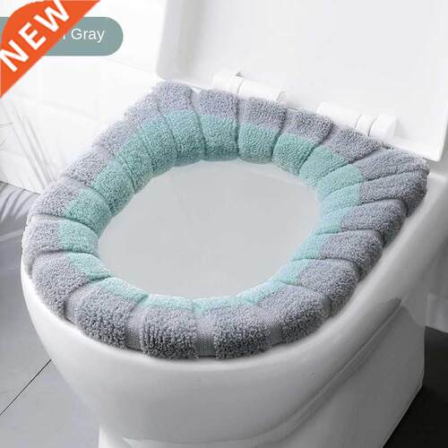 Toilet Seat Home Winter Thickened Fleece Toilet Seat Cover