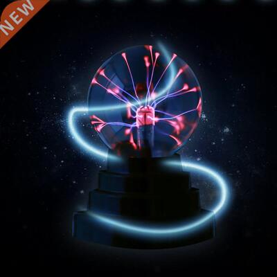 8 Inch Magic Plasma Ball Sphere Lightn Ing Crystal Globe Tou