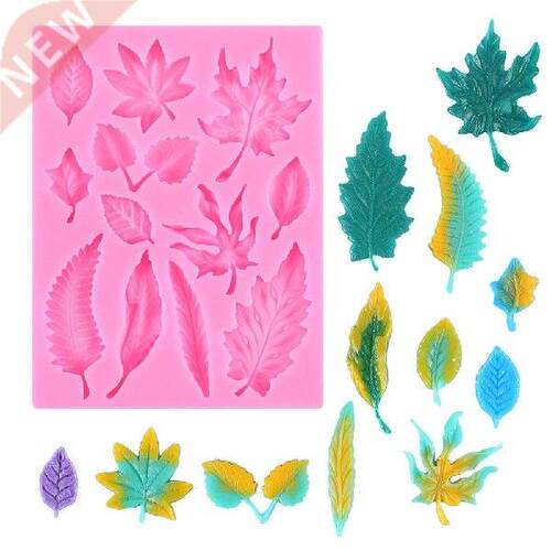 Leaf Shape Chocolate Silicone Fondant Mold For Cake