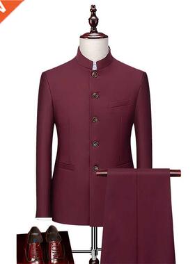 2021 Luxury 2 piece men's wedding suit fashion men slim soli