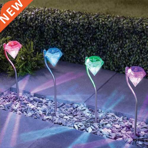 Novelty Diamond Shaped Solar Lamp Eco-friendly Energy