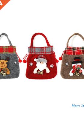 Xmas Bags Christmas Drawstring Present Wrapping Bags Party F