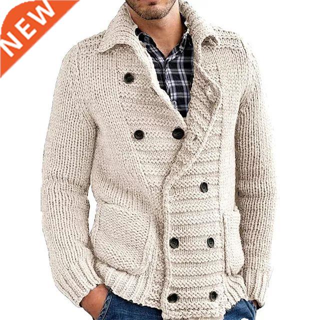Male Casual Long Sleeve Knitted Cardigans M-2XL 2022 New Men