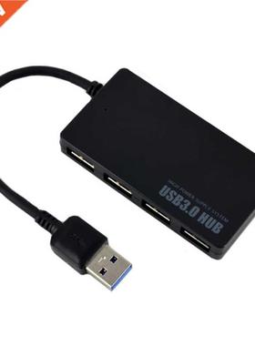 Black 5Gbps 4-Port USB 3.0 Hubs Compact Usb Cable Hub Adapte