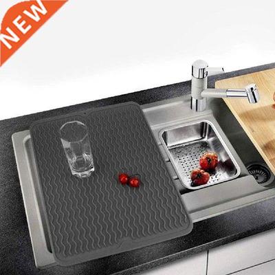 Silicone Dish Drying Mat Easy Clean Dishwasher Safe Heat