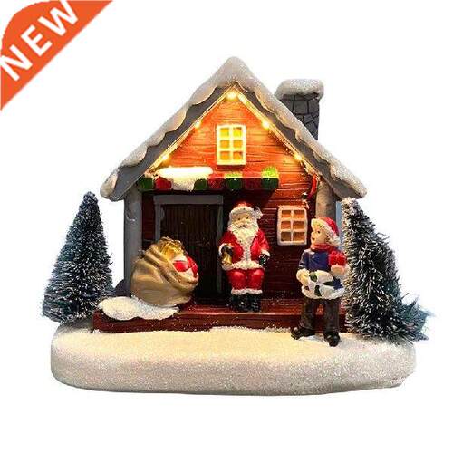 Christmas Decoration Snow Scene Village House Winter