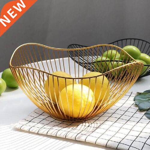 Simple Modern Iron Fruit Basket Fruit Container Bowl Home