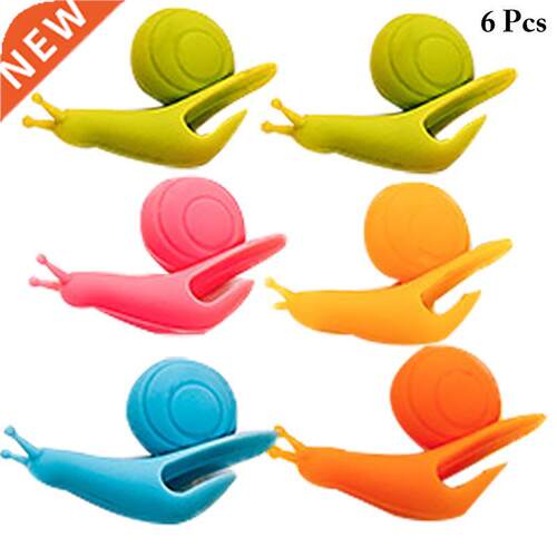 6pcs Cute Snail Silicone Red Wine Glass Markers Drinking Gla