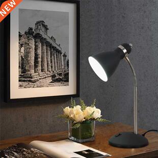Metal Adjustable Gooseneck LED Desk Table Lamp Black