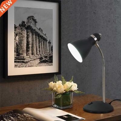 Metal Adjustable Gooseneck LED Desk Table Lamp Black
