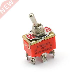 10pcs 6-Pin Toggle DPDT 6P3T ON-OFF-ON Switch 15A 250V Mini