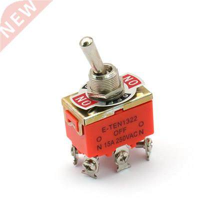 10pcs 6-Pin Toggle DPDT 6P3T ON-OFF-ON Switch 15A 250V Mini