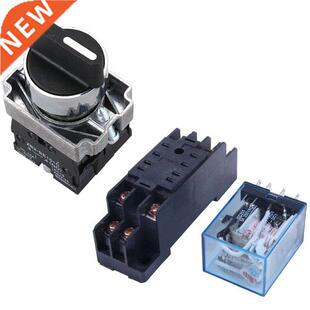 220/240V AC Coil DPDT Power Relay MY2NJ 8 Pin With Socket &a