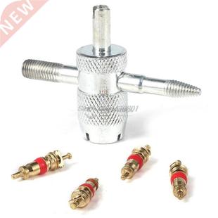 4 Way Tyre Valve Repair Remover Tool Car Bike Tire Accessory