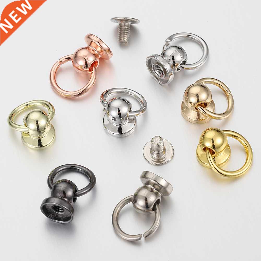 20set 9.5mm Metal Button DIY Phone Chains Connector Round He