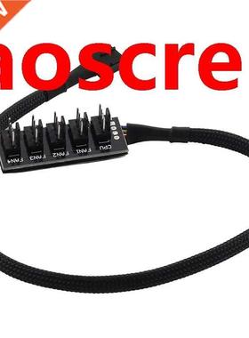 Host Case PC Cooler Fan Power Cable 1 Female to 5 Male 4Pin