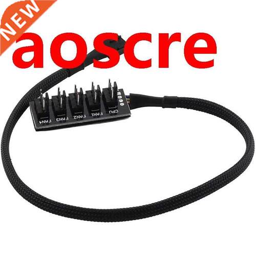 Host Case PC Cooler Fan Power Cable 1 Female to 5 Male 4Pin