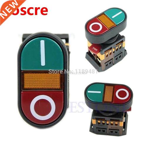 Red Green Light Indicator Momentary Switch Power Start Stop