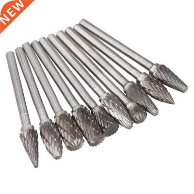 10 x Solid Carbide Burrs for Rotary Drill Die Grinder Carvin