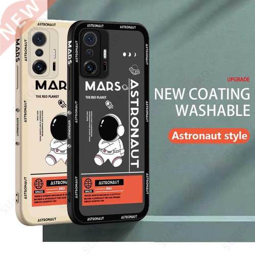 Cute Astronaut Silicone Case For Xiaomi Redmi Note 10 9 8 Pr