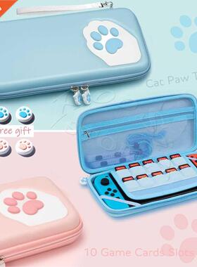 Cute Cat Paw Bag for Nintendo Switch Console Accessories Ca
