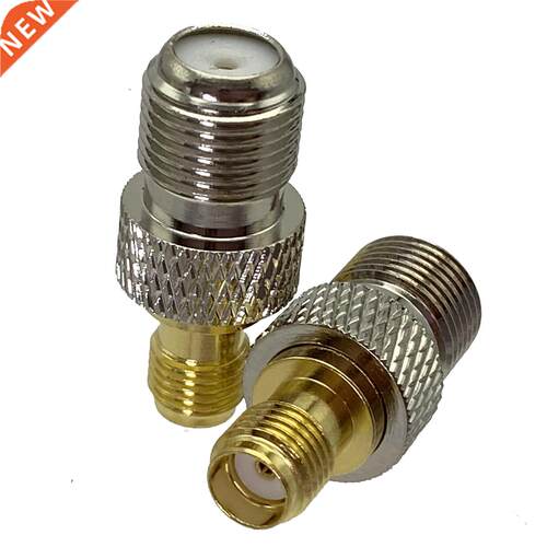 1Pcs F TV Female Jack to SMA Female Jack Straight RF Adapter