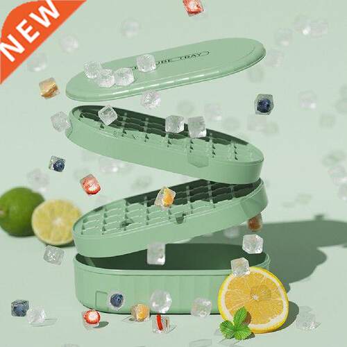 Ice Cube Tray with Storage Box 6 Grids Food-grade Silicone