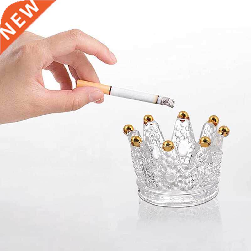 Creative Crown Glass Ashtray Creative Dining Table Candle