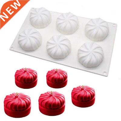 Halloween 3D Pumpkin Silicone Baking Cake Mold 6 Cavity