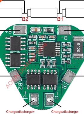 3S 12V 18650 Lithium Battery Protection Board 11.1V 12.6V ov