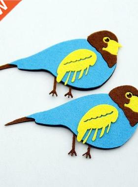 2pcs Animal Cartoon Cute Bird Free Cutting Fabric Felt For