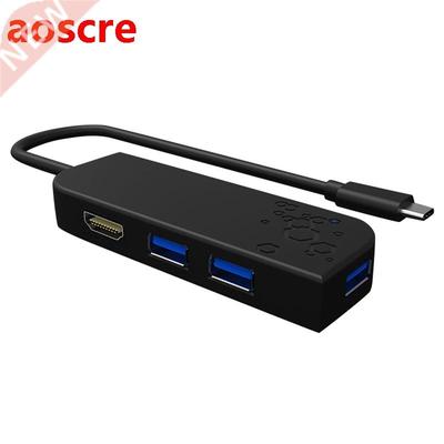 Type C Docking Station Hdmi Type-C to USB3.0 5-In-1 Hub Spli