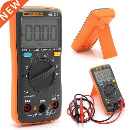 AN8000 Digital Multimeter 4000 Counts AC/DC Auto Range Ohm A