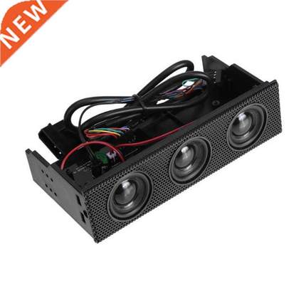 Black Stereo Surround Speaker PC Front Panel Computer Case B