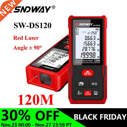 Laser Distance Meter Digital Range Finder 40-120M Laser Rang
