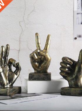 Home Retro Finger Ornament Interior Solid Color Simple