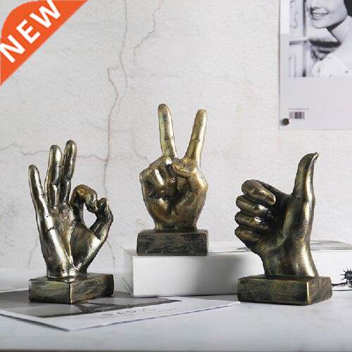 Home Retro Finger Ornament Interior Solid Color Simple
