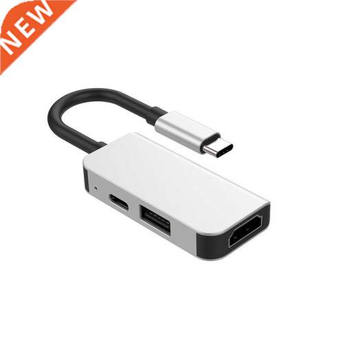 USB Type C 3.1 to HDMI-compatible USB 3.0 Dock Hub 3 In 1 US