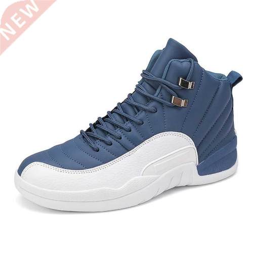 Autumn Winter Unisex Red Basketball Shoes Men High top Sport