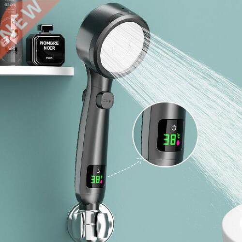38 Degrees Digital Display Shower Head Nozzle Supercharged