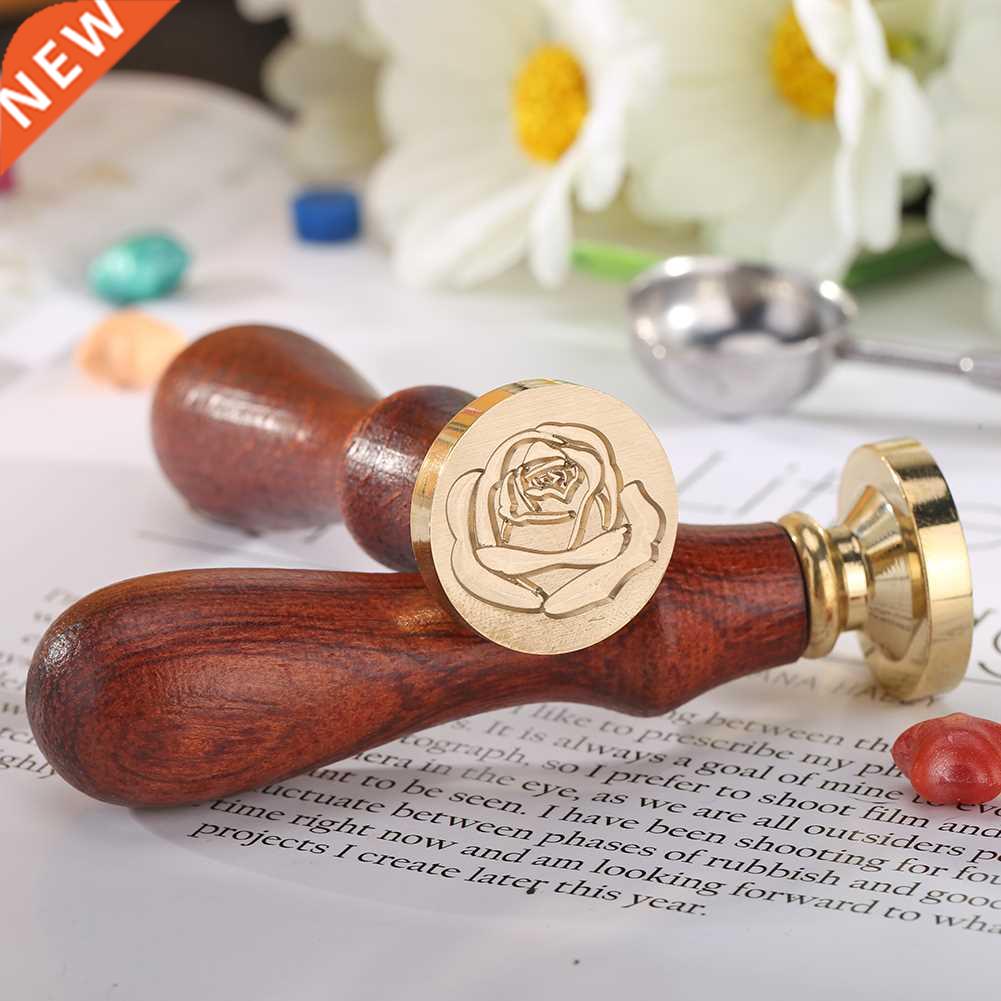Retro Wax Seal Antique Sealing Wax amp Wood Handle for Wed